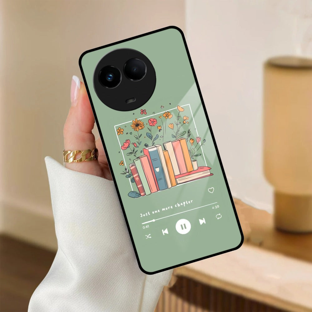 Soft Volume Stories Glass Case Cover For Realme/Narzo