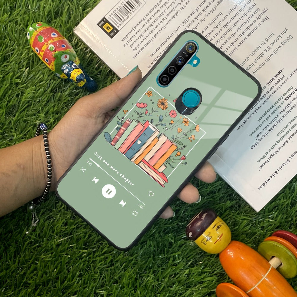 Soft Volume Stories Glass Case Cover For Realme/Narzo