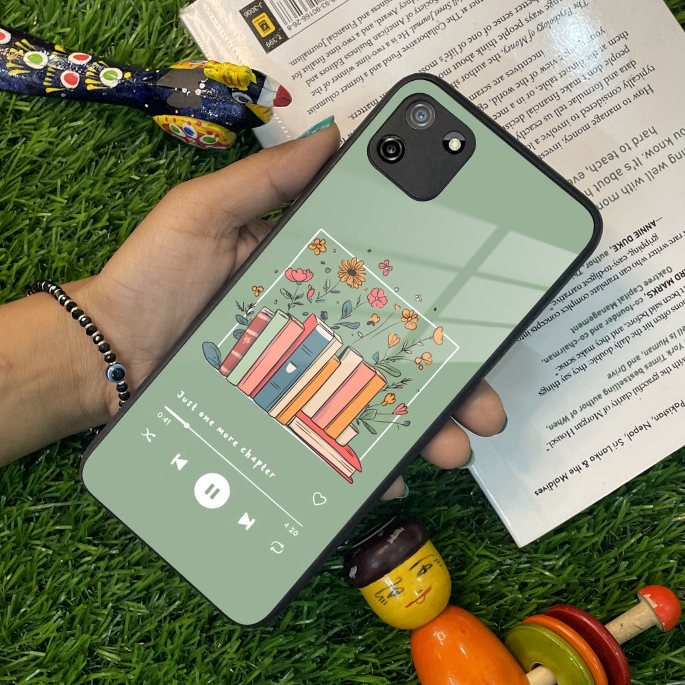 Soft Volume Stories Glass Case Cover For Realme/Narzo