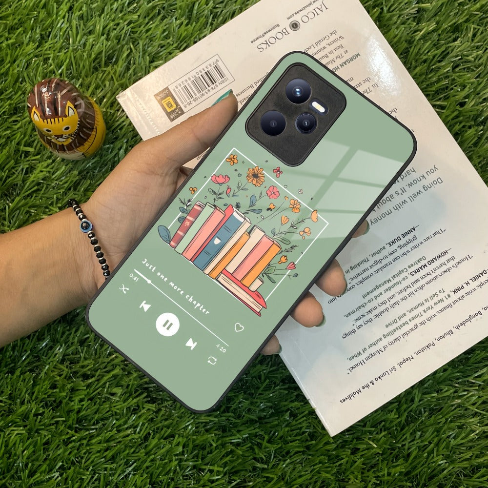 Soft Volume Stories Glass Case Cover For Realme/Narzo