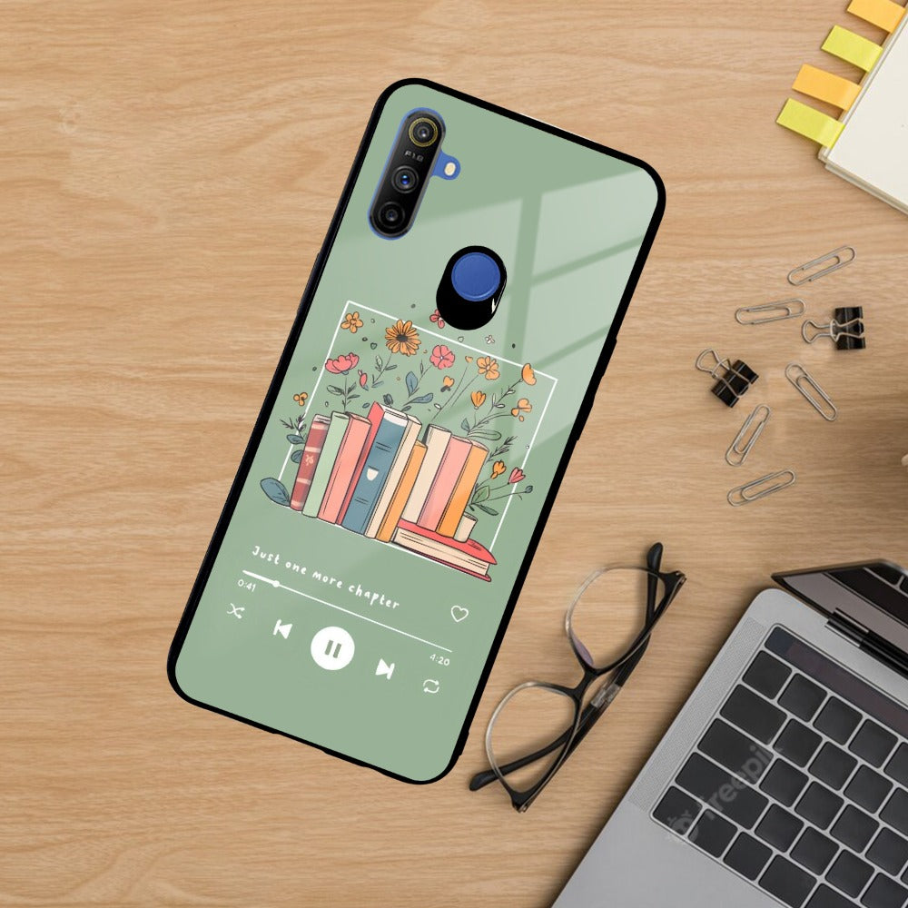 Soft Volume Stories Glass Case Cover For Realme/Narzo