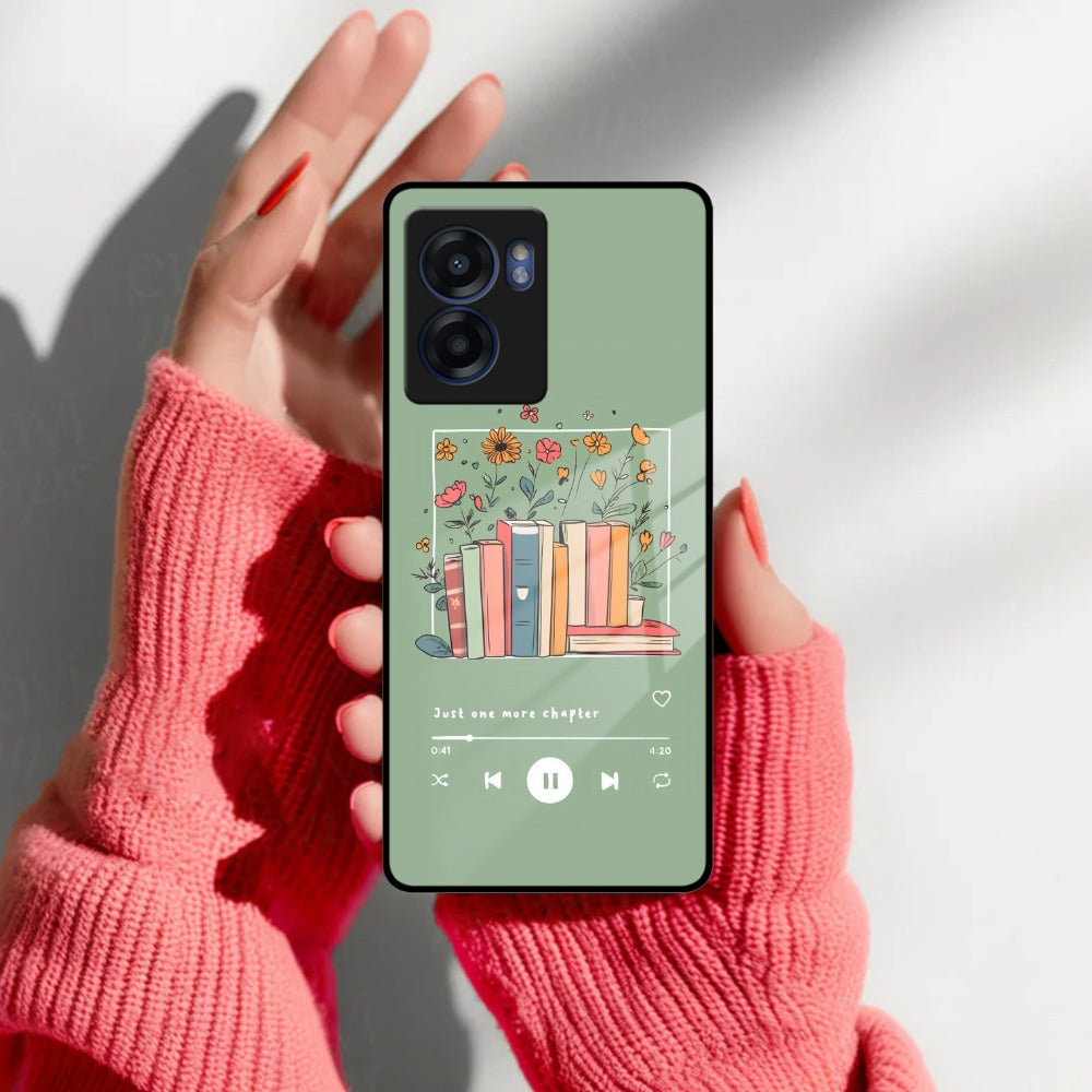 Soft Volume Stories Glass Case Cover For Realme/Narzo