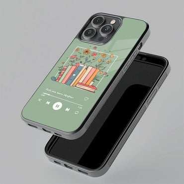 Soft Volume Stories Glass Case Cover For Realme/Narzo
