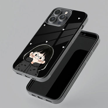 Sweet Blush Girl Glass Case Cover For Realme/Narzo