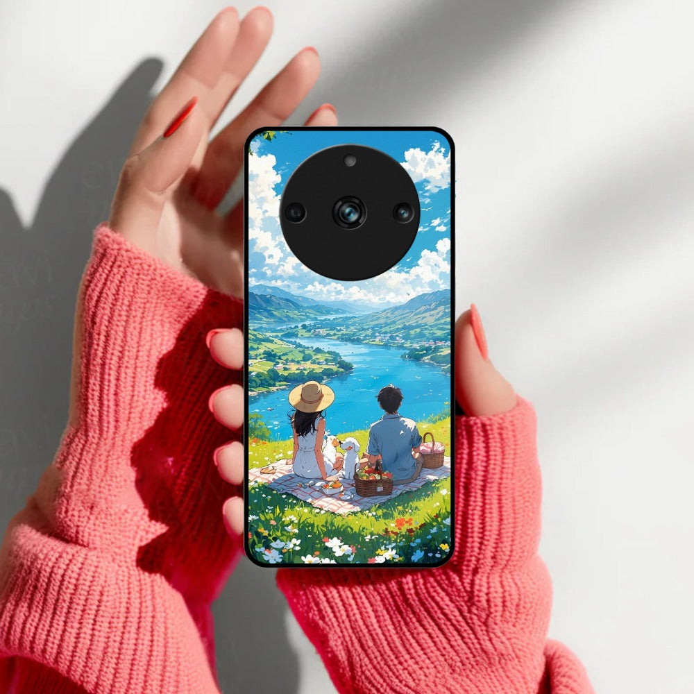 Lakeside Whimsy Glass Case Cover For Realme/Narzo