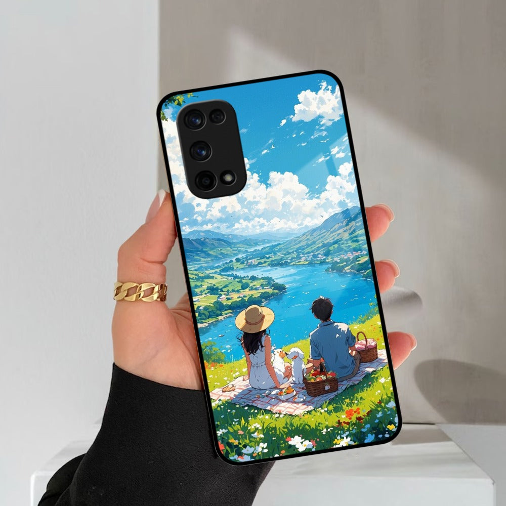 Lakeside Whimsy Glass Case Cover For Realme/Narzo