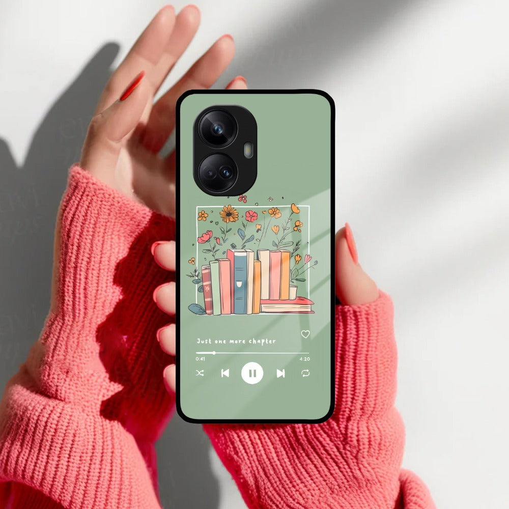 Soft Volume Stories Glass Case Cover For Realme/Narzo