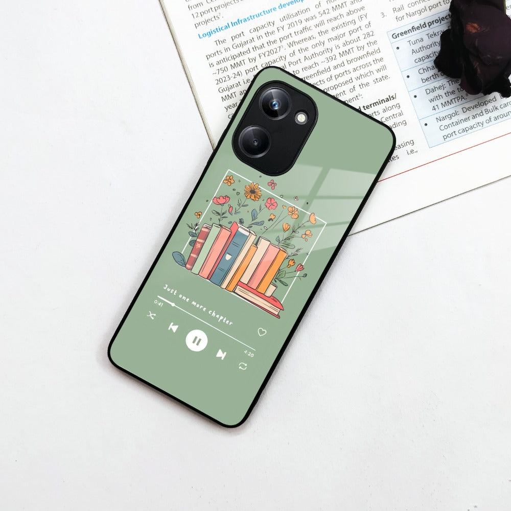 Soft Volume Stories Glass Case Cover For Realme/Narzo