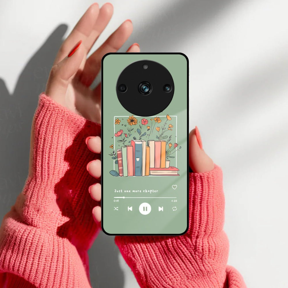 Soft Volume Stories Glass Case Cover For Realme/Narzo