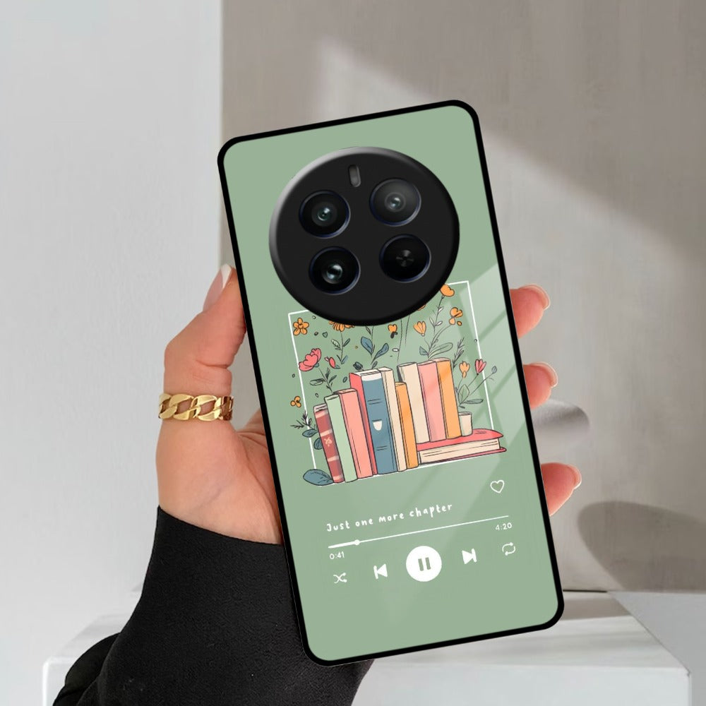 Soft Volume Stories Glass Case Cover For Realme/Narzo