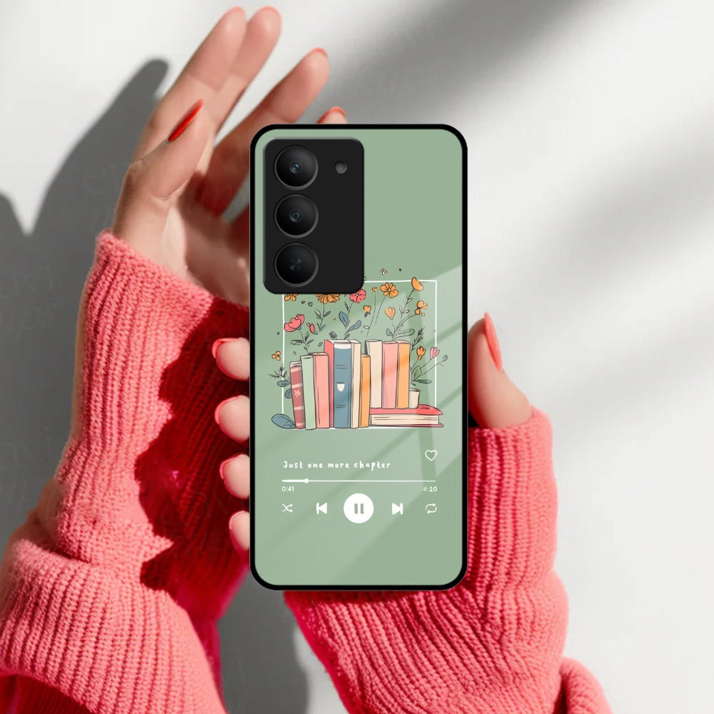 Soft Volume Stories Glass Case Cover For Realme/Narzo