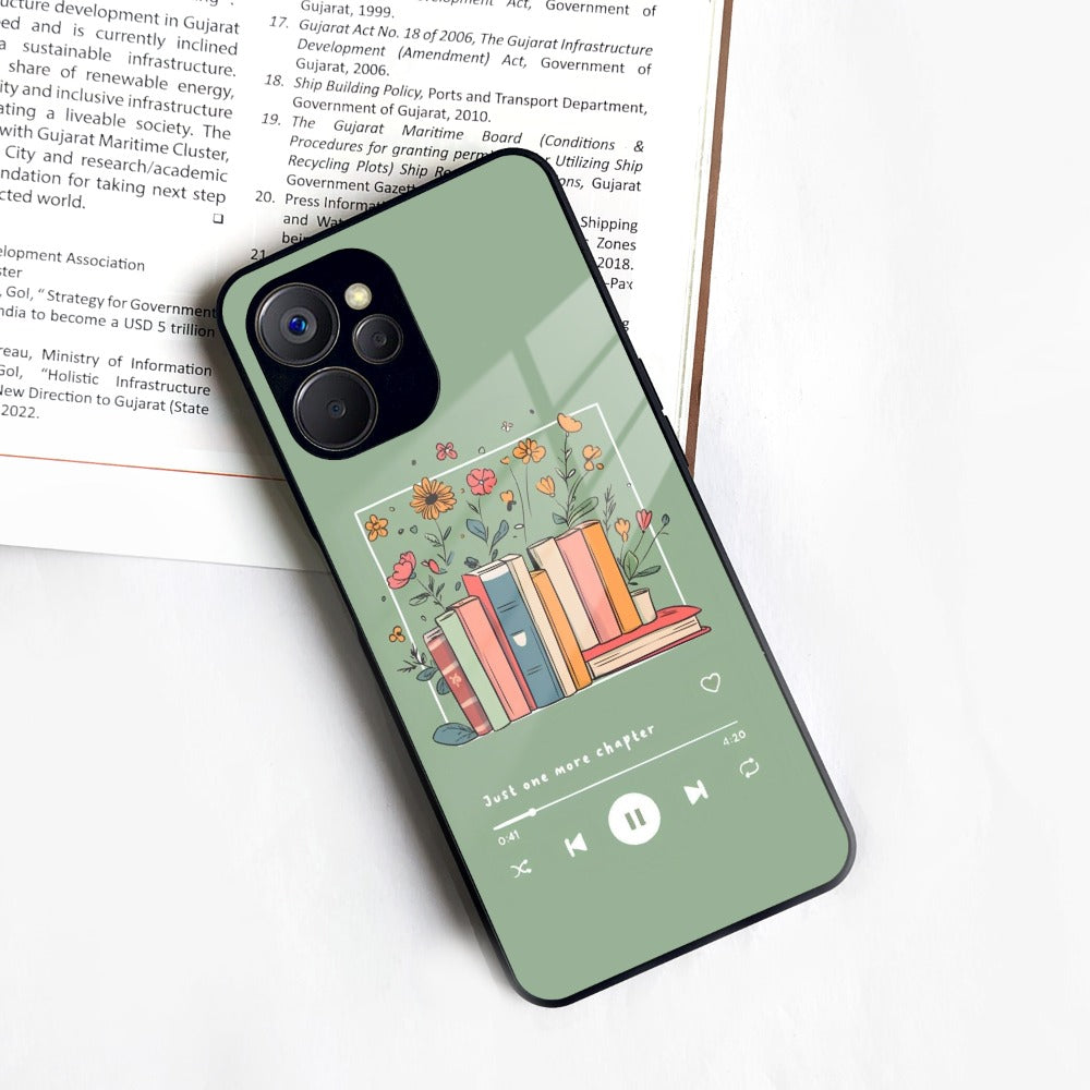 Soft Volume Stories Glass Case Cover For Realme/Narzo
