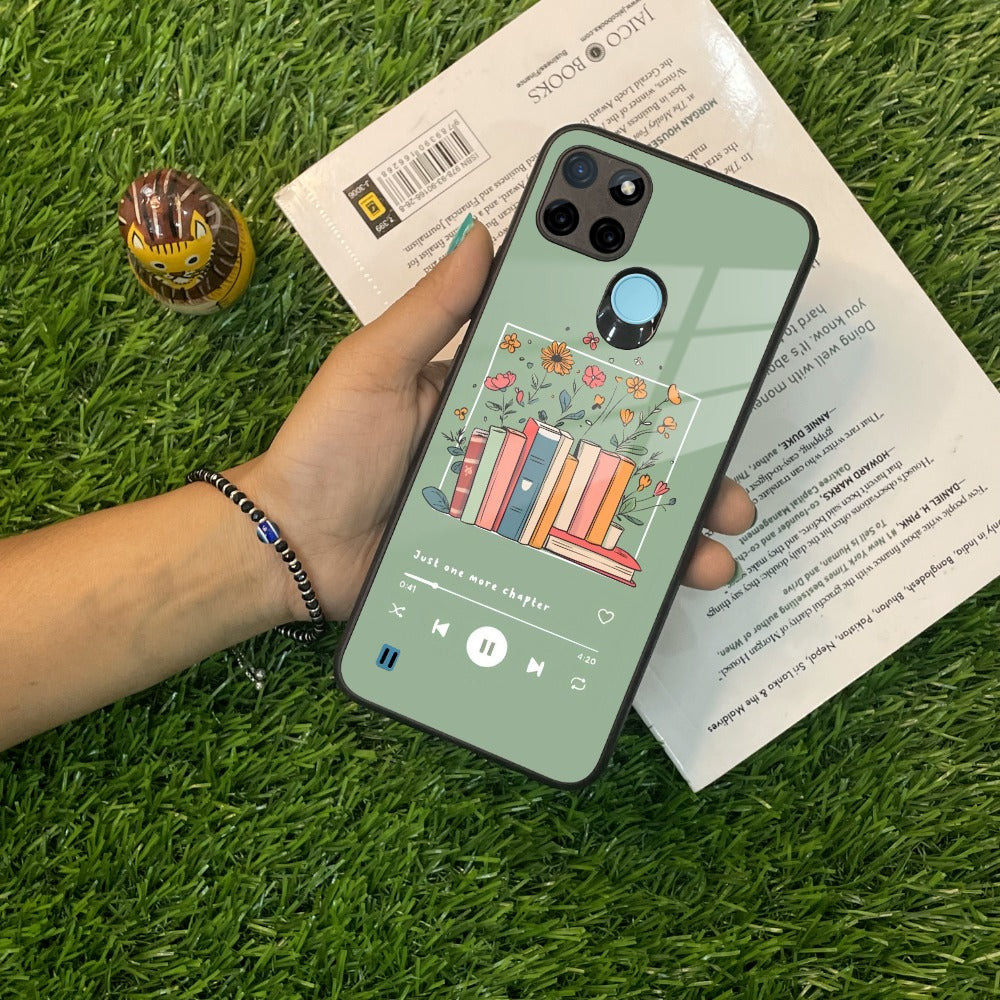 Soft Volume Stories Glass Case Cover For Realme/Narzo