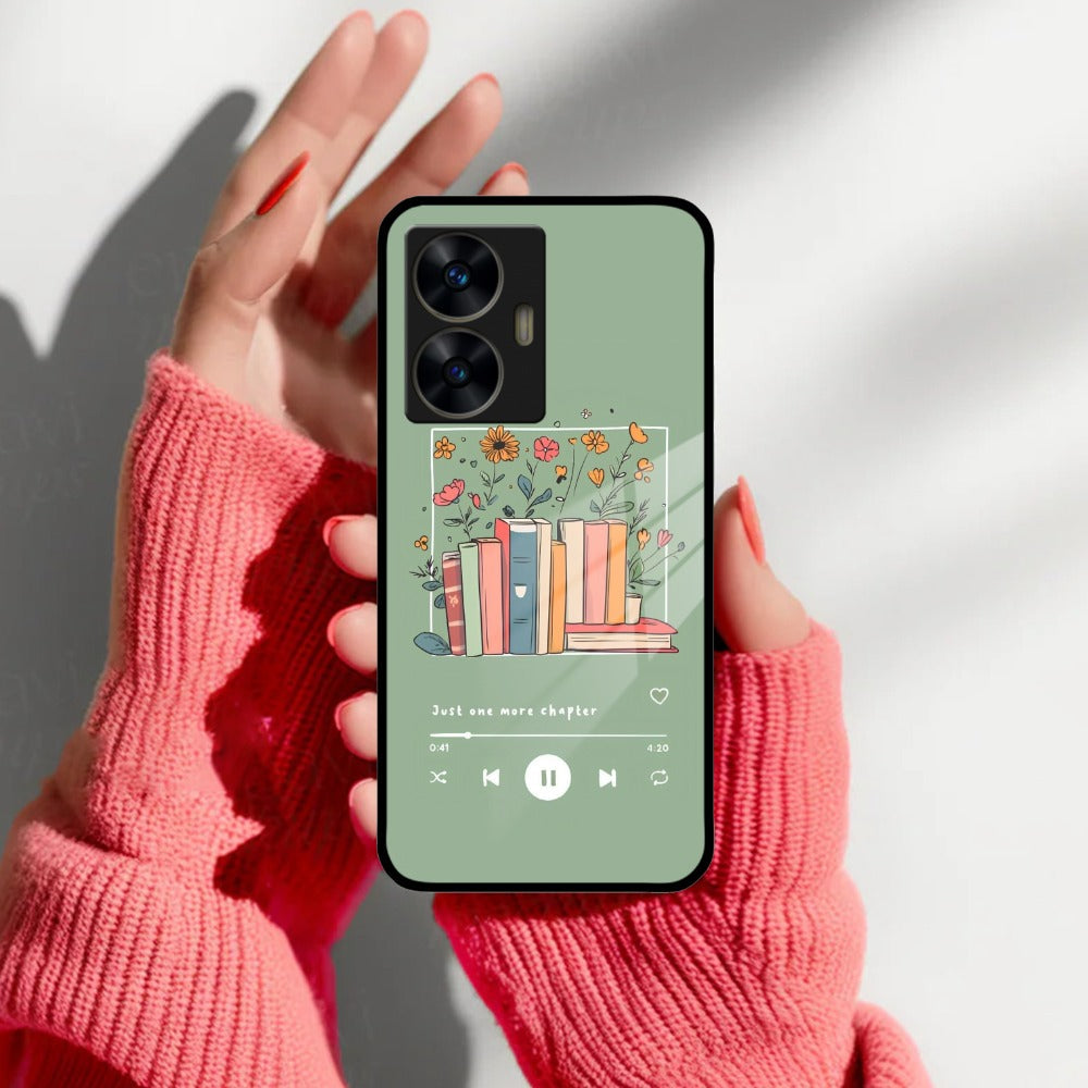 Soft Volume Stories Glass Case Cover For Realme/Narzo
