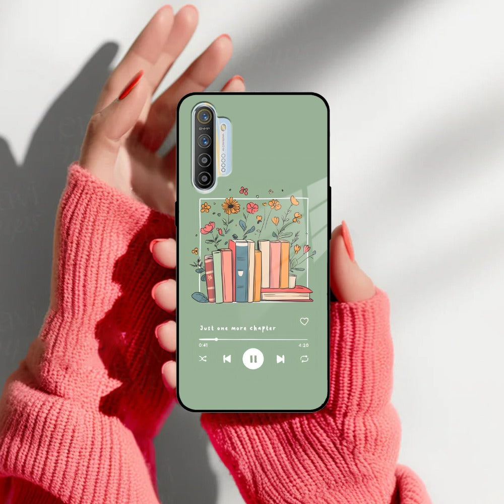 Soft Volume Stories Glass Case Cover For Realme/Narzo