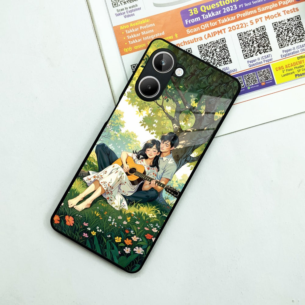 Strings of Love Glass Case Cover For Realme/Narzo