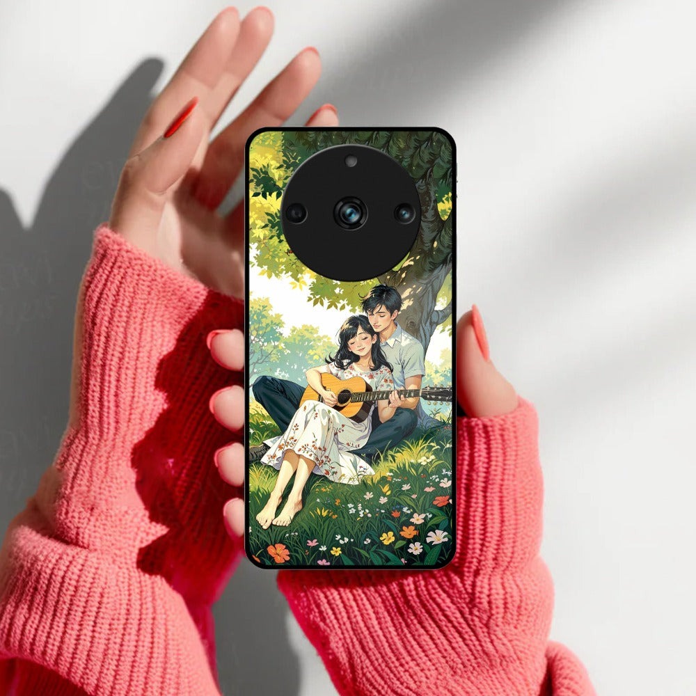 Strings of Love Glass Case Cover For Realme/Narzo