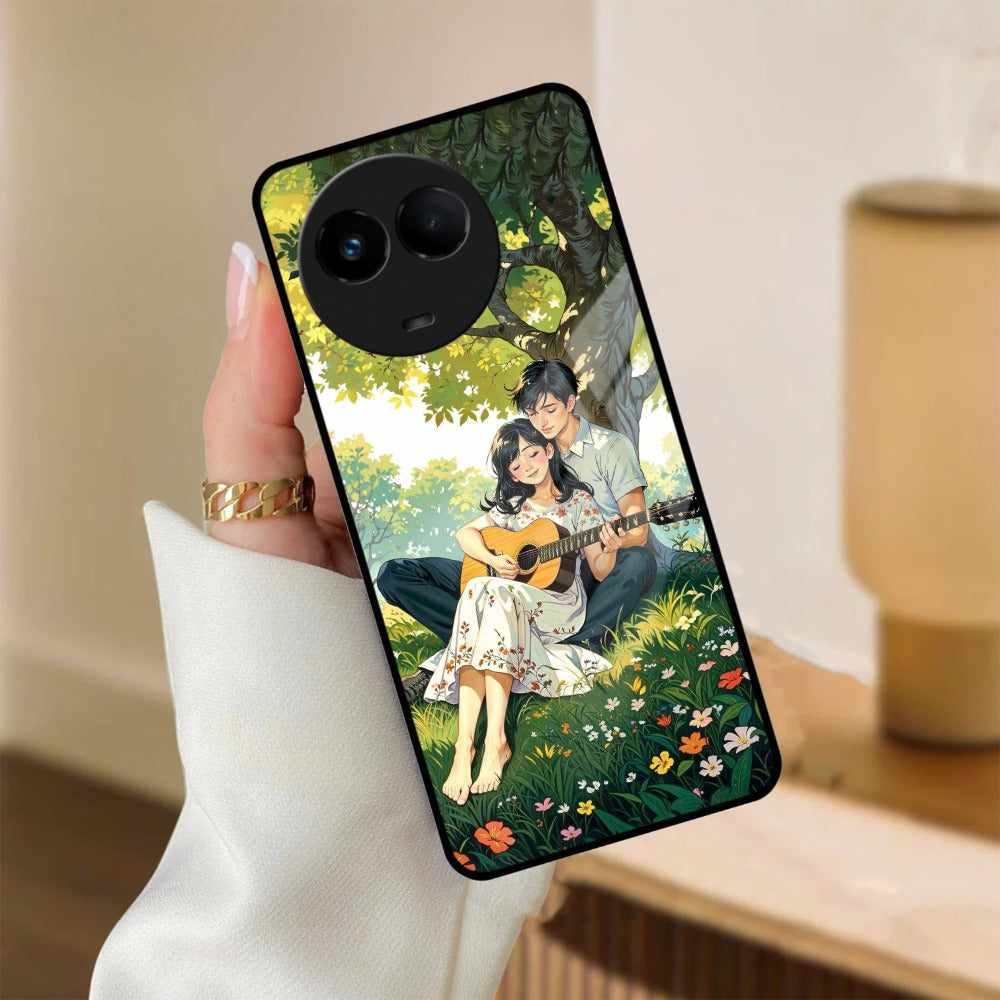 Strings of Love Glass Case Cover For Realme/Narzo