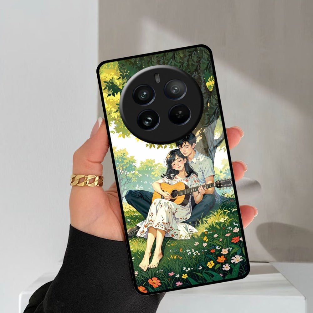 Strings of Love Glass Case Cover For Realme/Narzo
