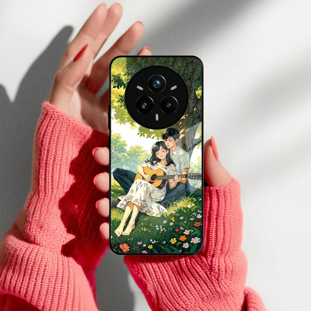 Strings of Love Glass Case Cover For Realme/Narzo