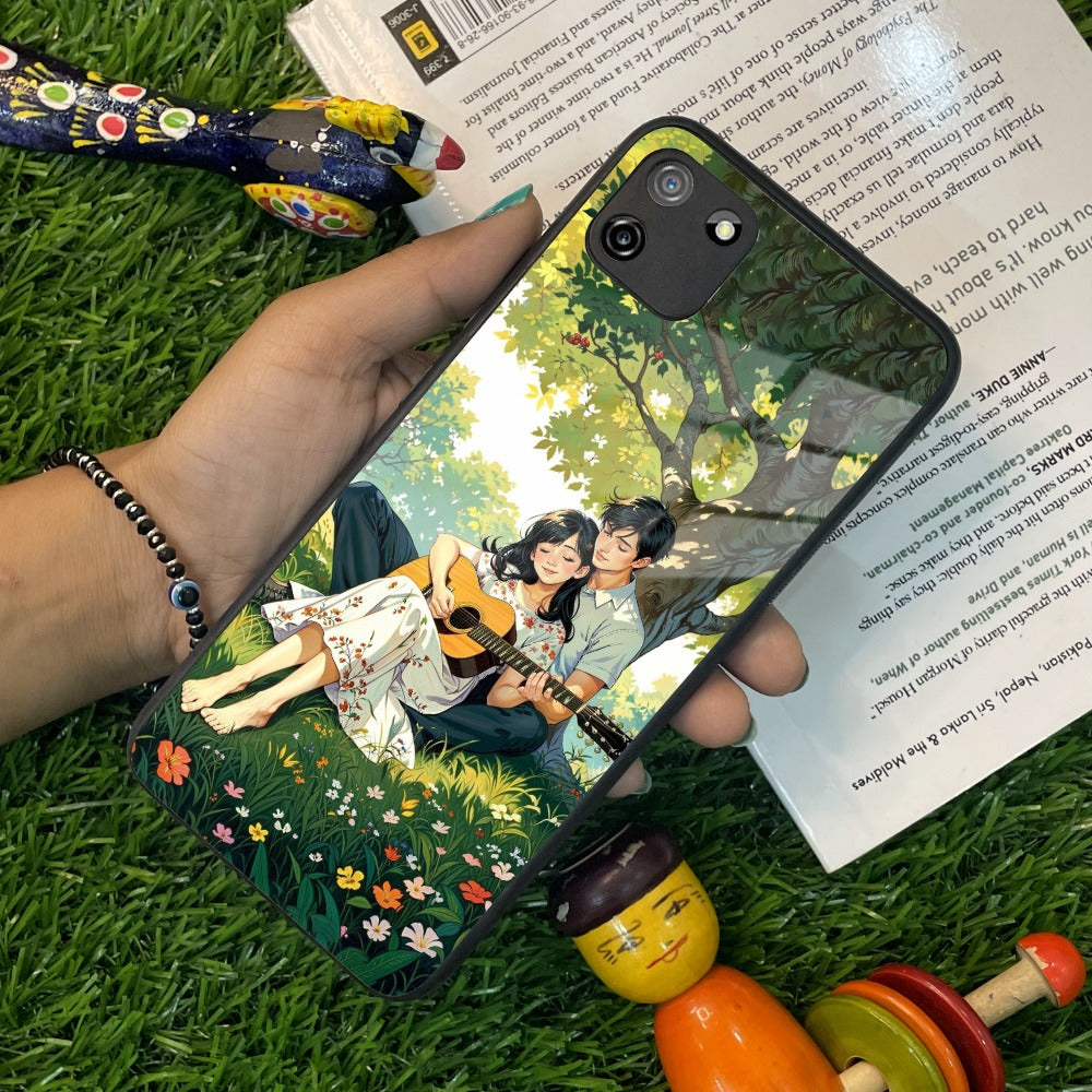 Strings of Love Glass Case Cover For Realme/Narzo