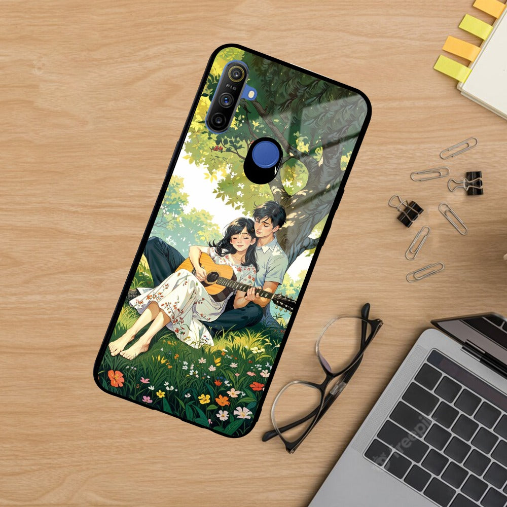 Strings of Love Glass Case Cover For Realme/Narzo