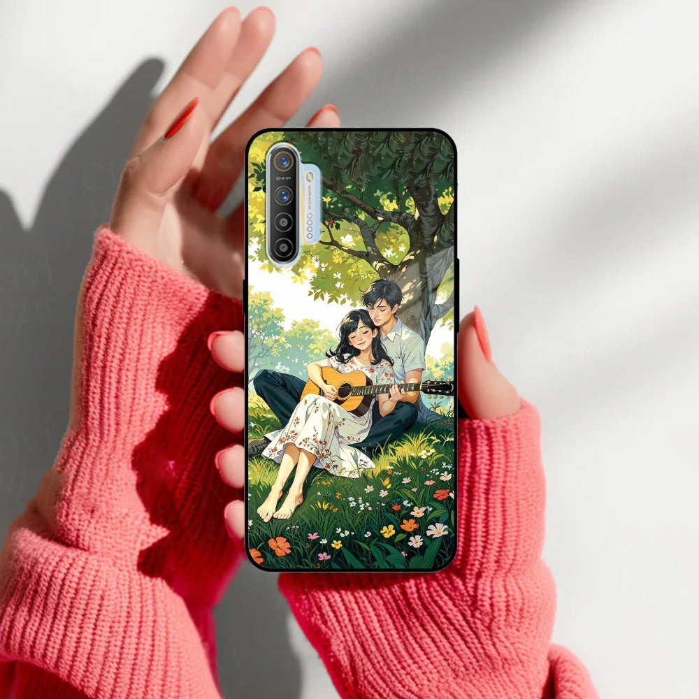 Strings of Love Glass Case Cover For Realme/Narzo