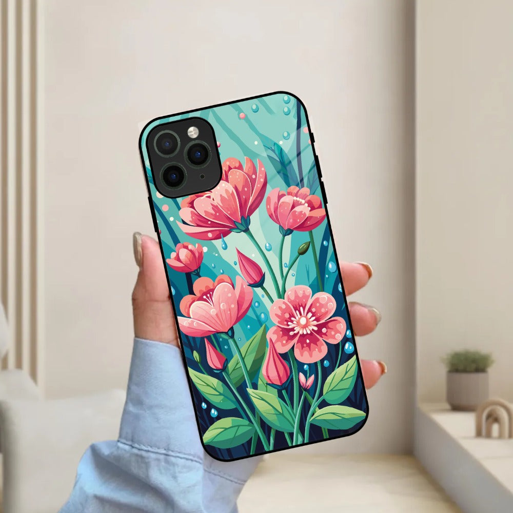 Tears of Spring Glass Case Cover For iPhone