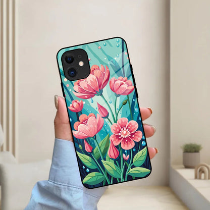 Tears of Spring Glass Case Cover For iPhone