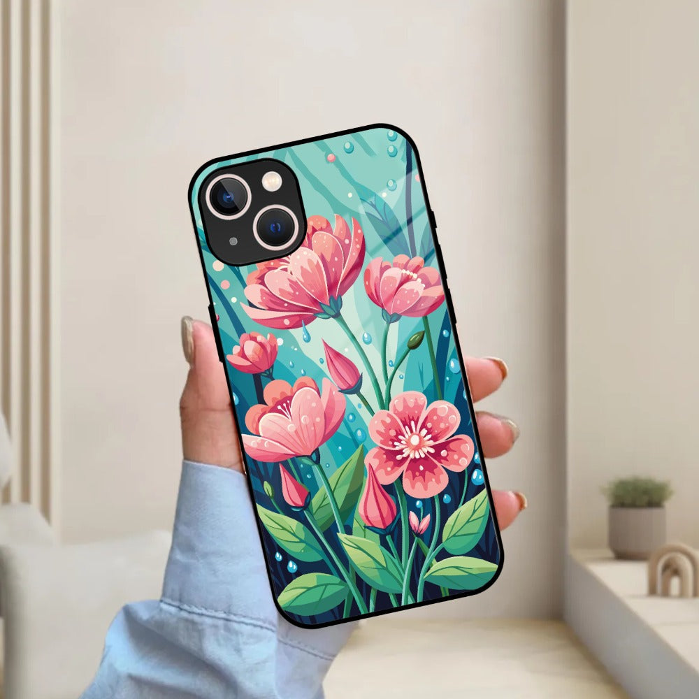 Tears of Spring Glass Case Cover For iPhone