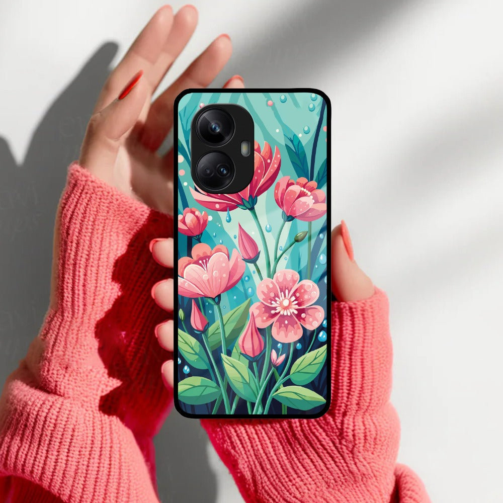Tears of Spring Glass Case Cover For Realme/Narzo