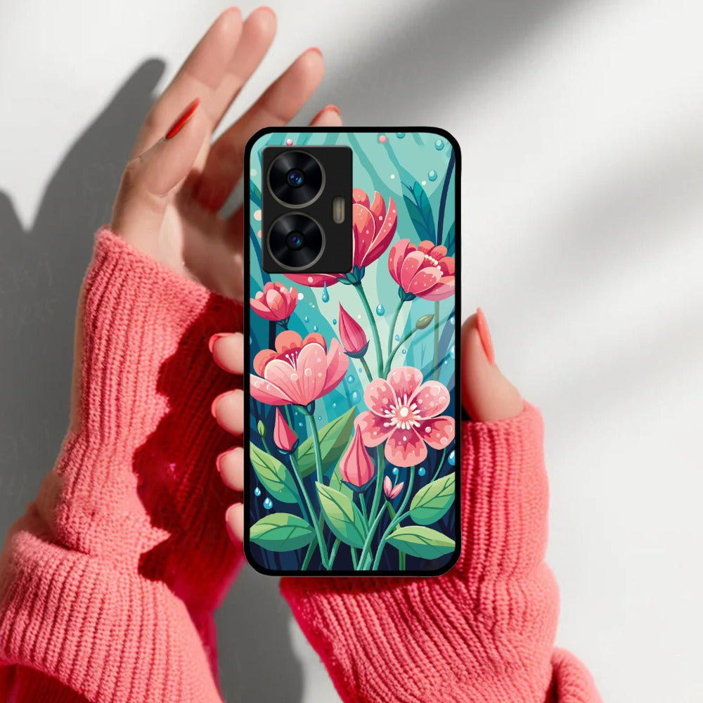 Tears of Spring Glass Case Cover For Realme/Narzo